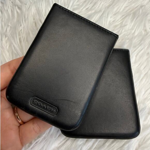 Vintage COACH y2k Black Credit Case Business Card - Picture 6 of 8